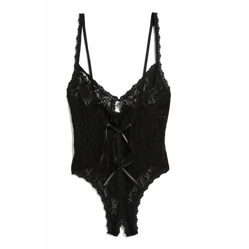 Hanky Panky After Midnight Teddy in Black Lace
